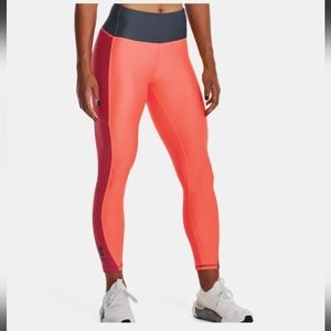 🆕UA | Women's HeatGear® No-Slip Waistband Blocked Ankle Legging Size Small